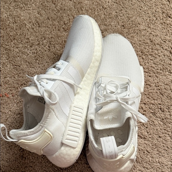 adidas Shoes - adidas White Sneaker with Off-White Accents